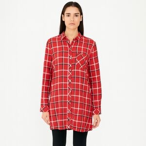 J.‎ Jill | Plaid Cotton Shirt Dress Medium